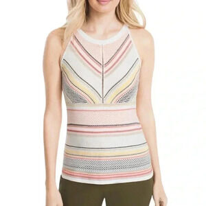 White House Black Market All Over Striped Tank - Size Small